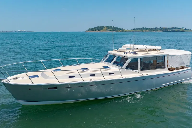 Lola Yacht Photos Pics Port Side Bimini Curtains Down