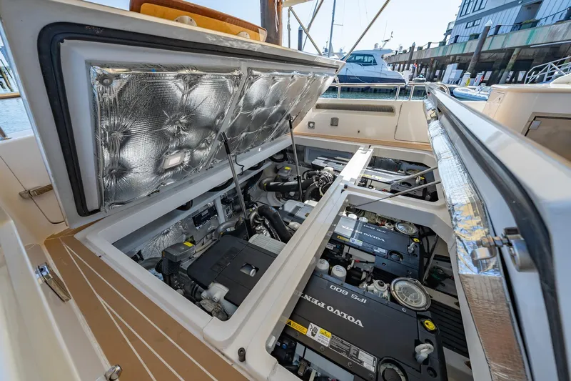 Lola Yacht Photos Pics Engine Room Access via 3 Deck Hatches