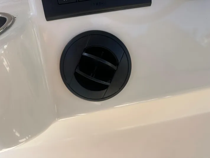  Yacht Photos Pics Close-up of a 2021 Grady-White 336 Canyon boat air vent.