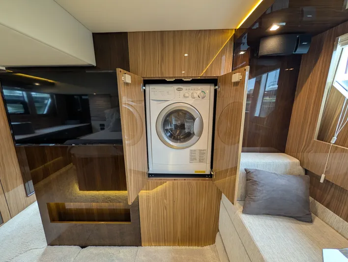 Emilia Yacht Photos Pics 2022 Cruisers Yachts 54 Cantius interior with washer.