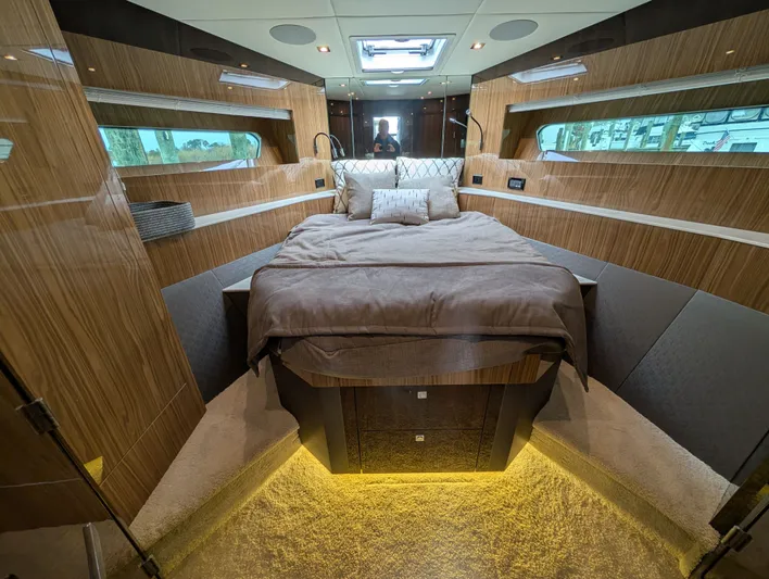 Emilia Yacht Photos Pics Luxurious bedroom in 2022 Cruisers Yachts 54 Cantius.