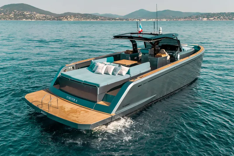  Yacht Photos Pics Luxury 2021 Pardo Yachts 50 cruising on serene blue waters.