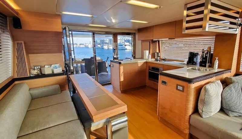 Manila Yacht Photos Pics Dinette and Galley