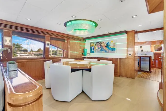 Ossum Dream Yacht Photos Pics Dining Area
