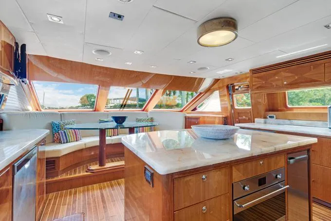 Ossum Dream Yacht Photos Pics Galley Looking Forward