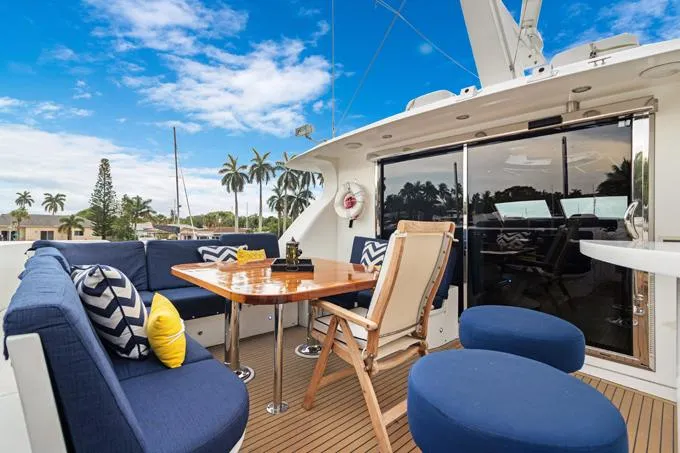 Ossum Dream Yacht Photos Pics Boat Deck Dining