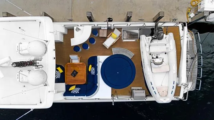 Ossum Dream Yacht Photos Pics Boat Deck from Above