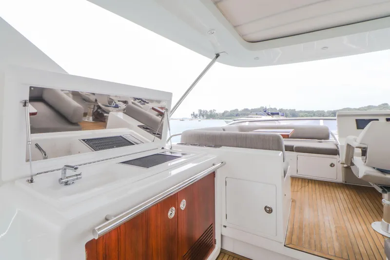  Yacht Photos Pics Luxurious interior of the 2019 Azimut 66 yacht.