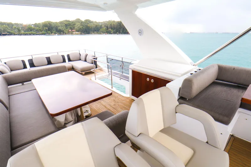  Yacht Photos Pics Luxurious interior of the 2019 Azimut 66 yacht.