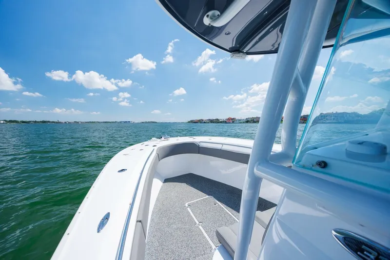  Yacht Photos Pics Cape Horn 31 T boat on open water, clear sky, 2022 model.