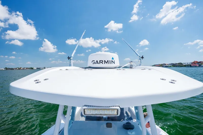  Yacht Photos Pics Cape Horn 31 T boat with Garmin equipment on a sunny day, 2022 model.