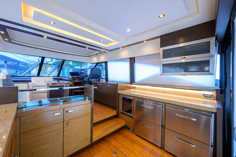 Mate Yacht Photos Pics Tiara 50 MATE -  Galley & Helm Station