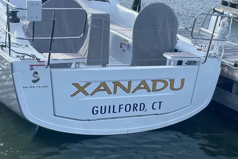 Xanadu Yacht Photos Pics 2024 Beneteau Oceanis 34.1 sailboat named Xanadu, docked in Guilford, CT.