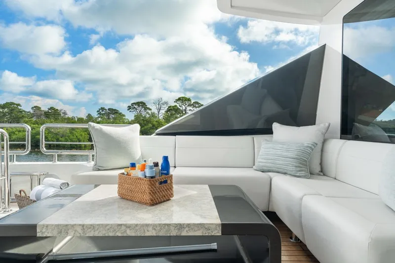 Twin Dreams Yacht Photos Pics Ocean Alexander 106 Twin Dreams 2022 - Aft Deck