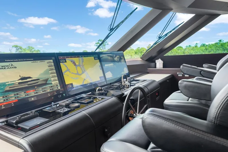 Twin Dreams Yacht Photos Pics Ocean Alexander 106 Twin Dreams 2022 - Helm