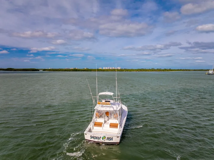  Yacht Photos Pics Viking 42 Open 2011 yacht on open water under clear sky.