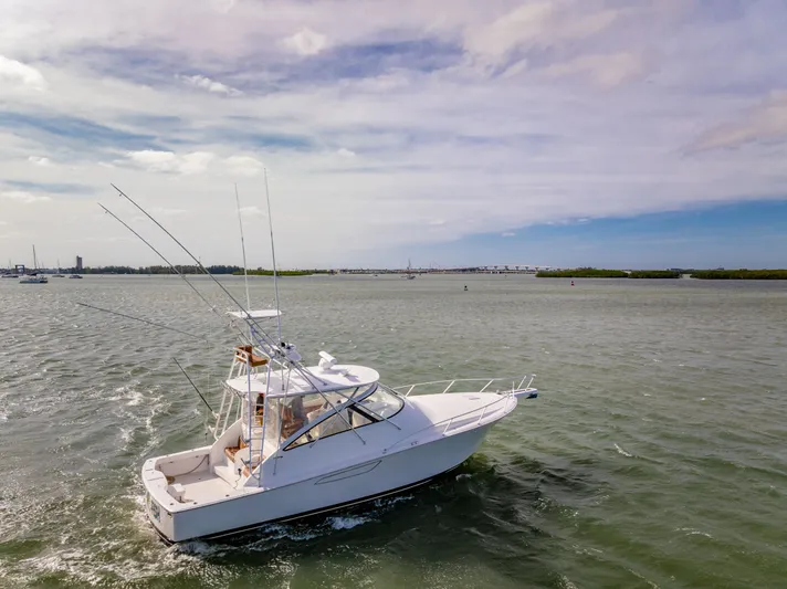 Yacht Photos Pics 2011 Viking 42 Open Yacht on calm waters.