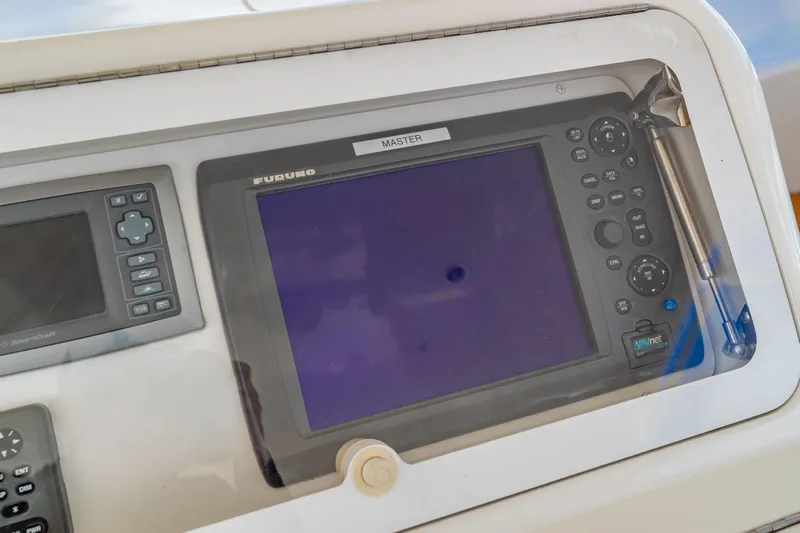  Yacht Photos Pics Navigation system on a 2011 Viking 42 Open boat.