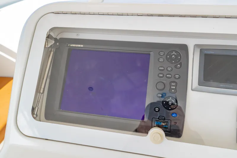 Yacht Photos Pics Navigation system on a 2011 Viking 42 Open boat.