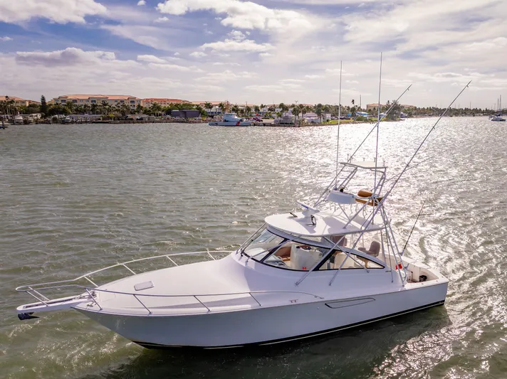  Yacht Photos Pics 2011 Viking 42 Open Yacht on calm waters.