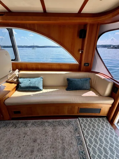 Grand Baby Yacht Photos Pics Luxurious interior of 2018 Legacy 42 yacht with scenic water view.