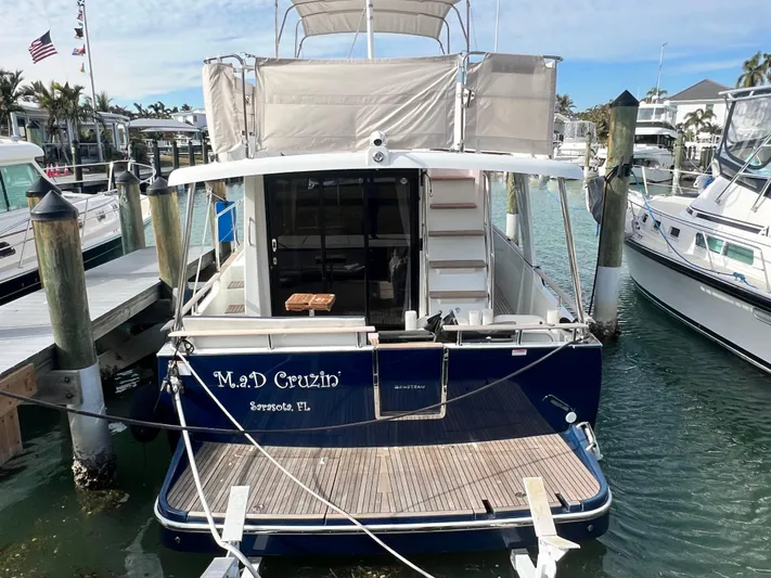  Yacht Photos Pics 2019 Beneteau Swift Trawler 44 docked in Sarasota, Florida marina.