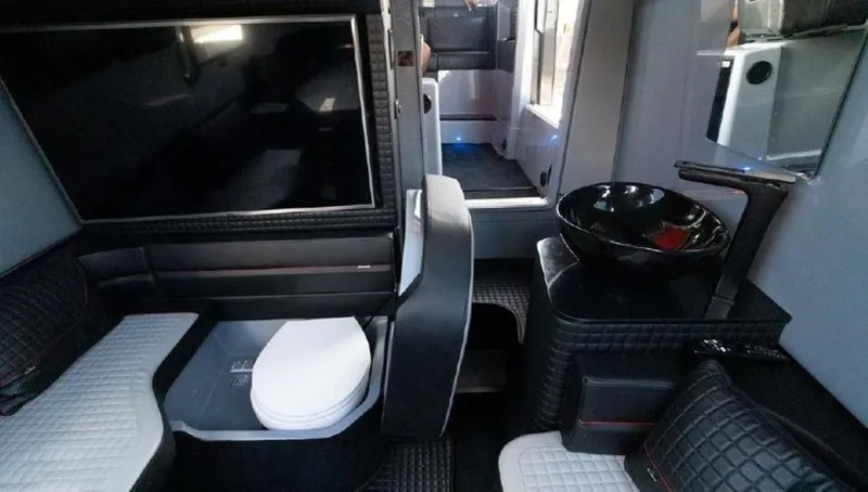  Yacht Photos Pics Luxurious interior of the 2021 BRABUS Brabus Shadow 900 BO yacht.