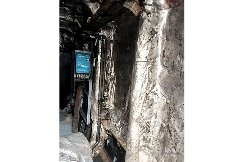  Yacht Photos Pics Interior view of a 2016 Mützelfeldtwerft Offshore Fast Crew Taxi Catamaran, showing metallic surfaces.