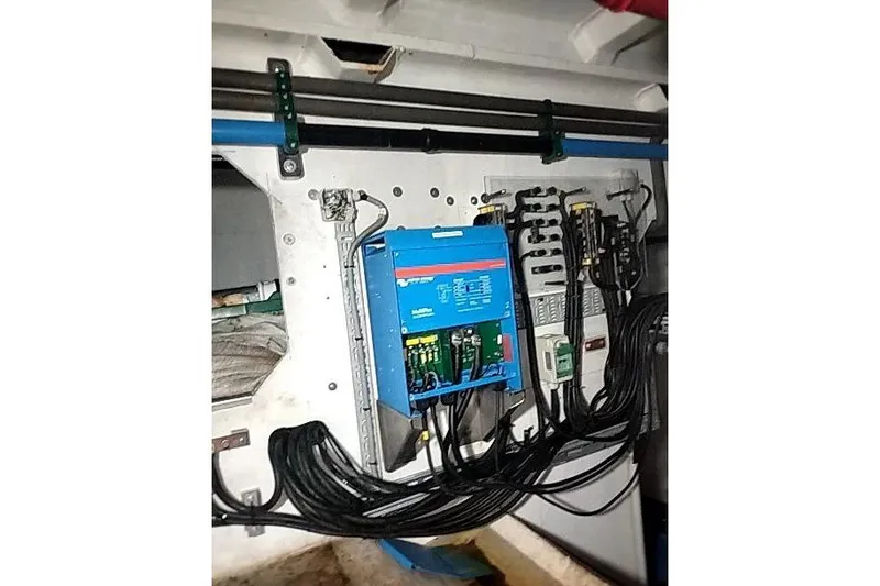  Yacht Photos Pics Electrical panel inside 2016 Mützelfeldtwerft Offshore Fast Crew Taxi Catamaran.