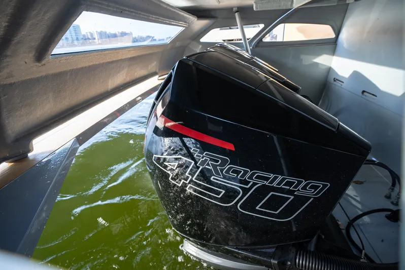  Yacht Photos Pics 2024 Rio Yachts Daytona 50 with powerful Racing 450 engine in water.