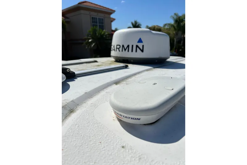  Yacht Photos Pics 2021 Sea Fox 288 Commander boat with Garmin navigation equipment on deck.