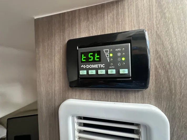  Yacht Photos Pics Dometic thermostat display in 2020 Regal 33 SAV boat interior.