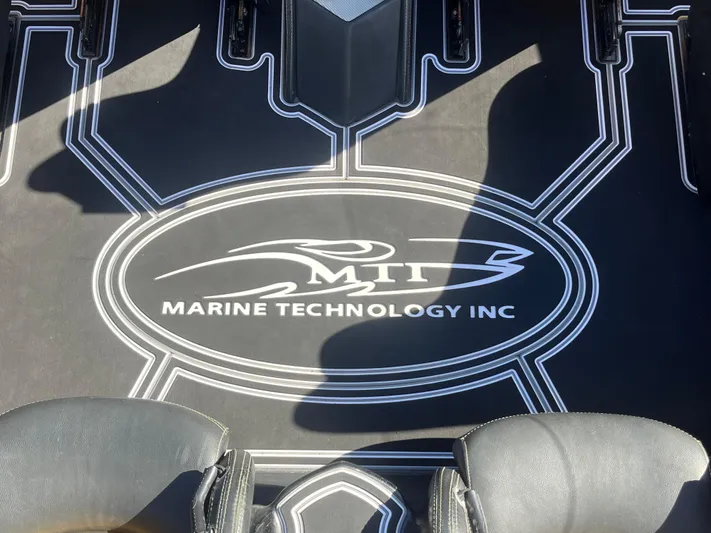  Yacht Photos Pics MTI 52RP 2018 boat interior with Marine Technology Inc logo.