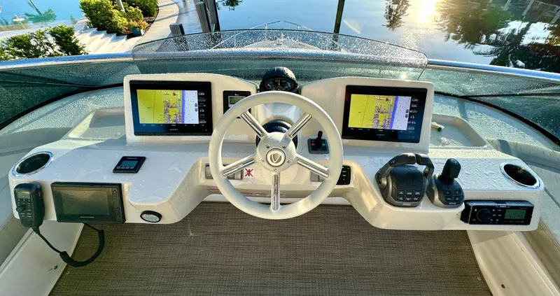 Porto Bene Yacht Photos Pics FlyBridge Navigation Station