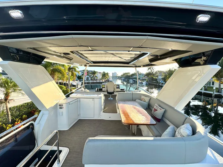 Porto Bene Yacht Photos Pics FlyBridge Looking Forward