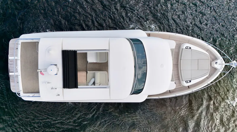 Porto Bene Yacht Photos Pics Ariel Looking Down w/ SunRoof Open