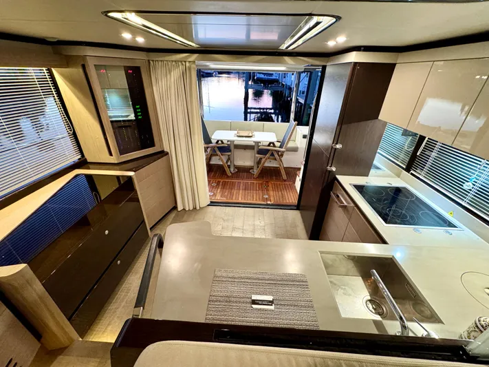 Porto Bene Yacht Photos Pics Galley Area Looking Aft