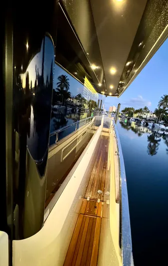 Porto Bene Yacht Photos Pics Side WalkWays w/ Teak Decking