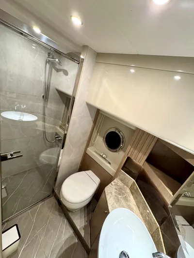 Porto Bene Yacht Photos Pics Master StateRoom Head & Shower