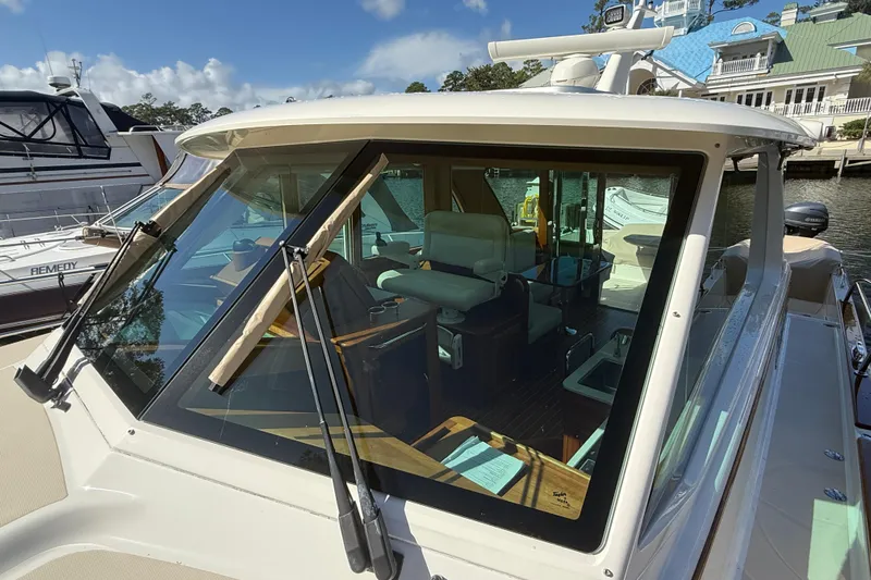 Strange Magic Yacht Photos Pics 2023 Sabre 43 Salon Express yacht with sleek design and spacious interior.