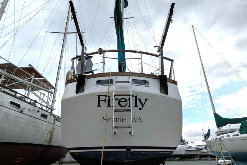 Firefly Yacht Photos Pics 1985 Siltala Nauticat 44 sailboat named "Firefly" docked in Seattle, WA.