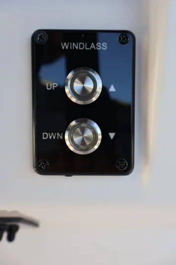  Yacht Photos Pics Windlass control panel on 2012 Donzi 38 ZF boat with up and down buttons.