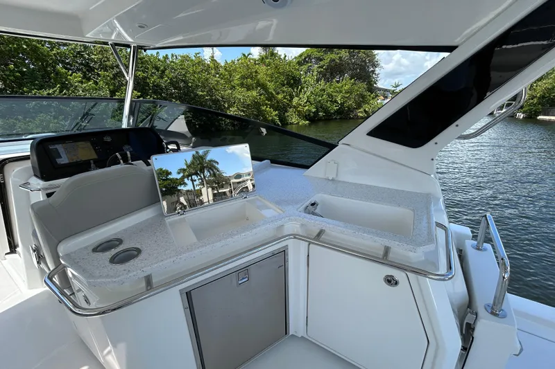  Yacht Photos Pics 2020 Aquila 36 Sport yacht interior with sleek design and modern amenities.