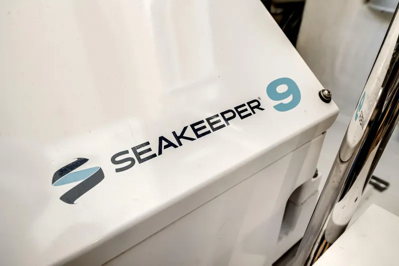 Godspeed Yacht Photos Pics Seakeeper 9 stabilizer on 2024 Maritimo M55 yacht, enhancing stability and comfort.