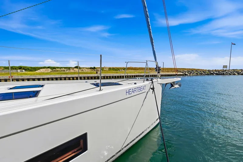 Heartbeat Yacht Photos Pics 2024 Beneteau Oceanis Yacht 54 docked, featuring sleek design and modern aesthetics.