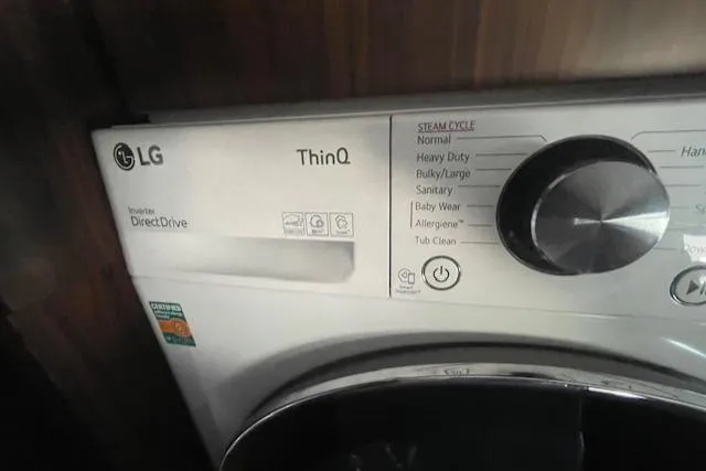 Honey Ryder Yacht Photos Pics LG ThinQ washer with Direct Drive, installed in a 2022 HH Catamarans 50.