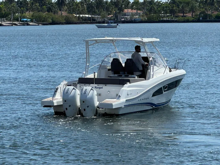  Yacht Photos Pics 2020 Jeanneau Leader 9.0 WA boat cruising on a sunny day.