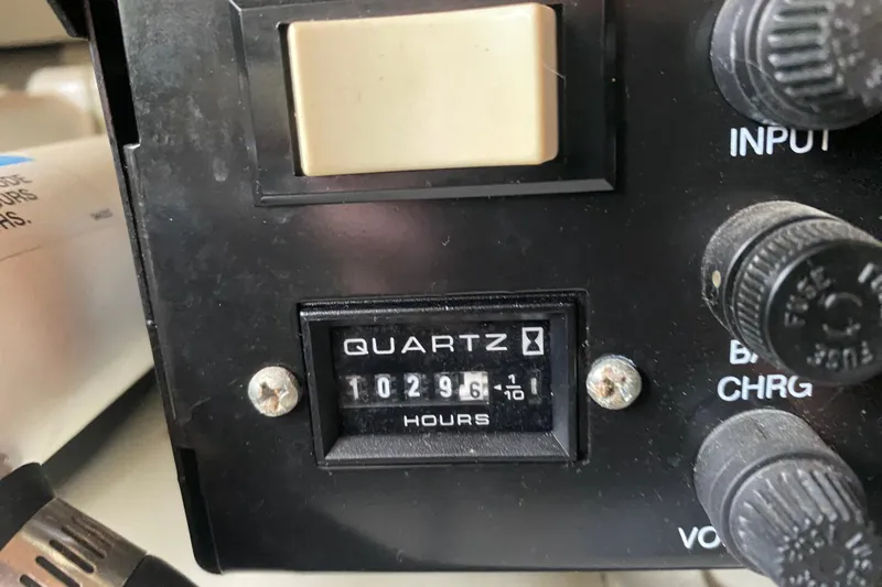  Yacht Photos Pics Hour meter reading 1029.6 hours on a 2004 Formula 370ss control panel.