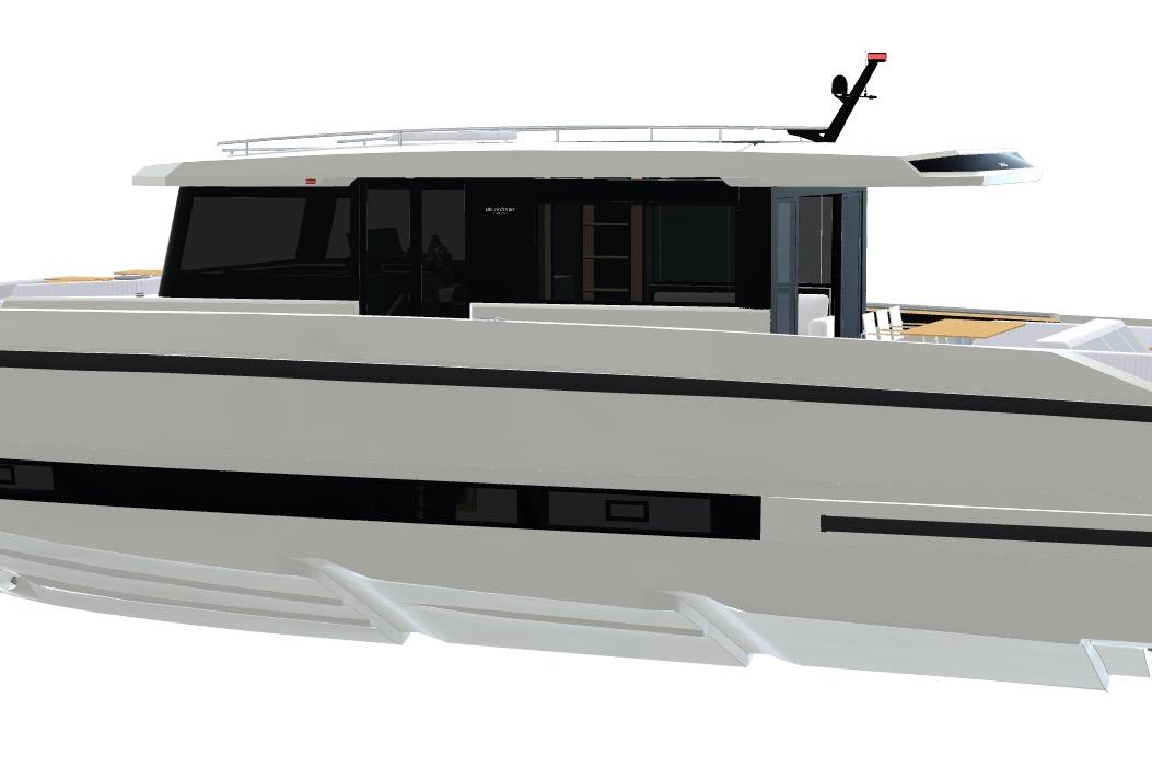 2026 De Antonio Yachts D60, sleek modern design, luxury motor yacht exterior.