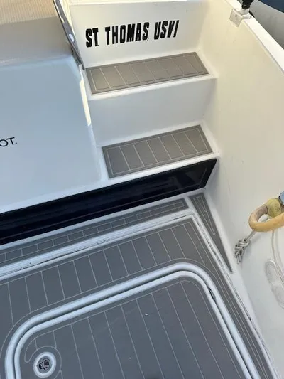 Carpe Aura Yacht Photos Pics 2018 Fountaine Pajot Helia 44 yacht deck, St. Thomas USVI.